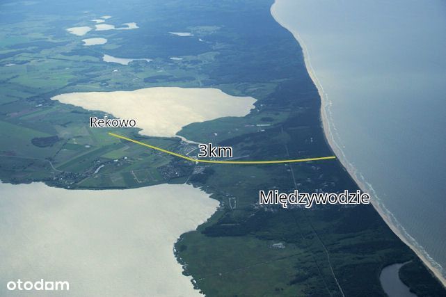 Działka budowlana, blisko morza przy Międzywodziu.