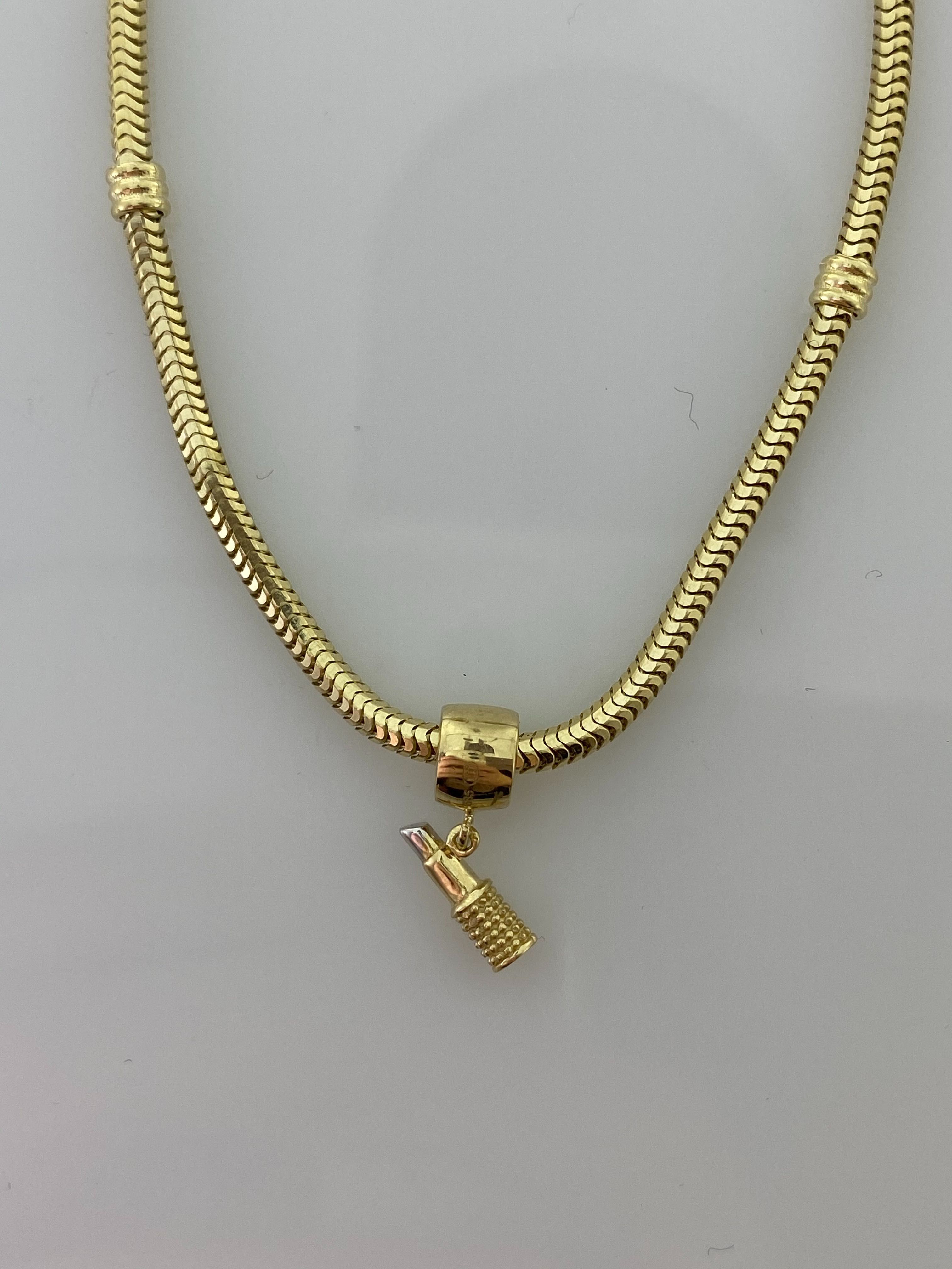 Złoty element charms na bransoletkę Pandora, Próba 585. Nowy (504)