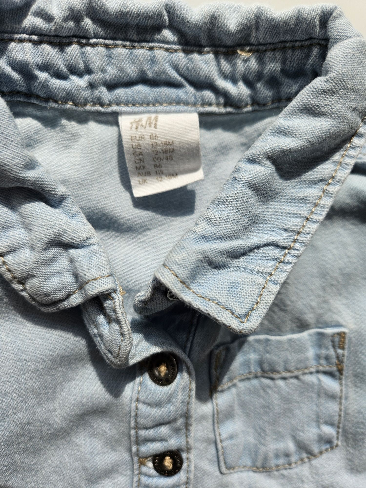 Sukienka jeansowa h&m 86