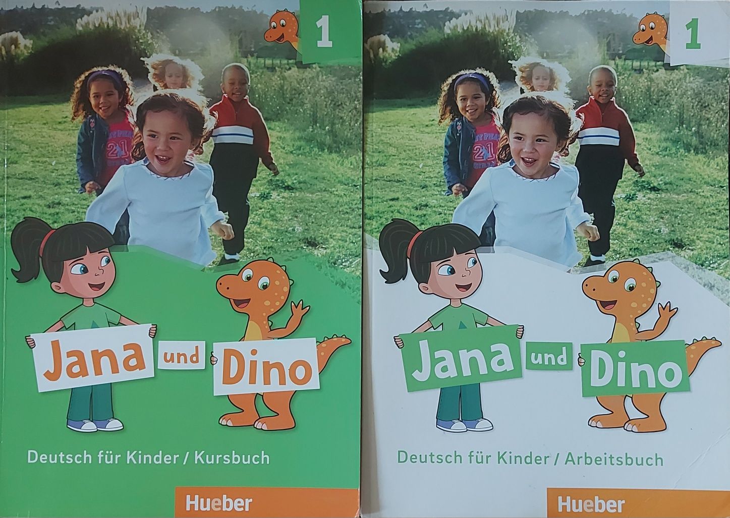 Продам учебник и тетрадь по немецкому  языку  Jana und Dino 1  Hueber