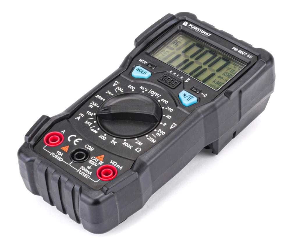 POWERMAT Multimetr Cyfrowy Elektryczny Miernik Prądu Lcd PM1044