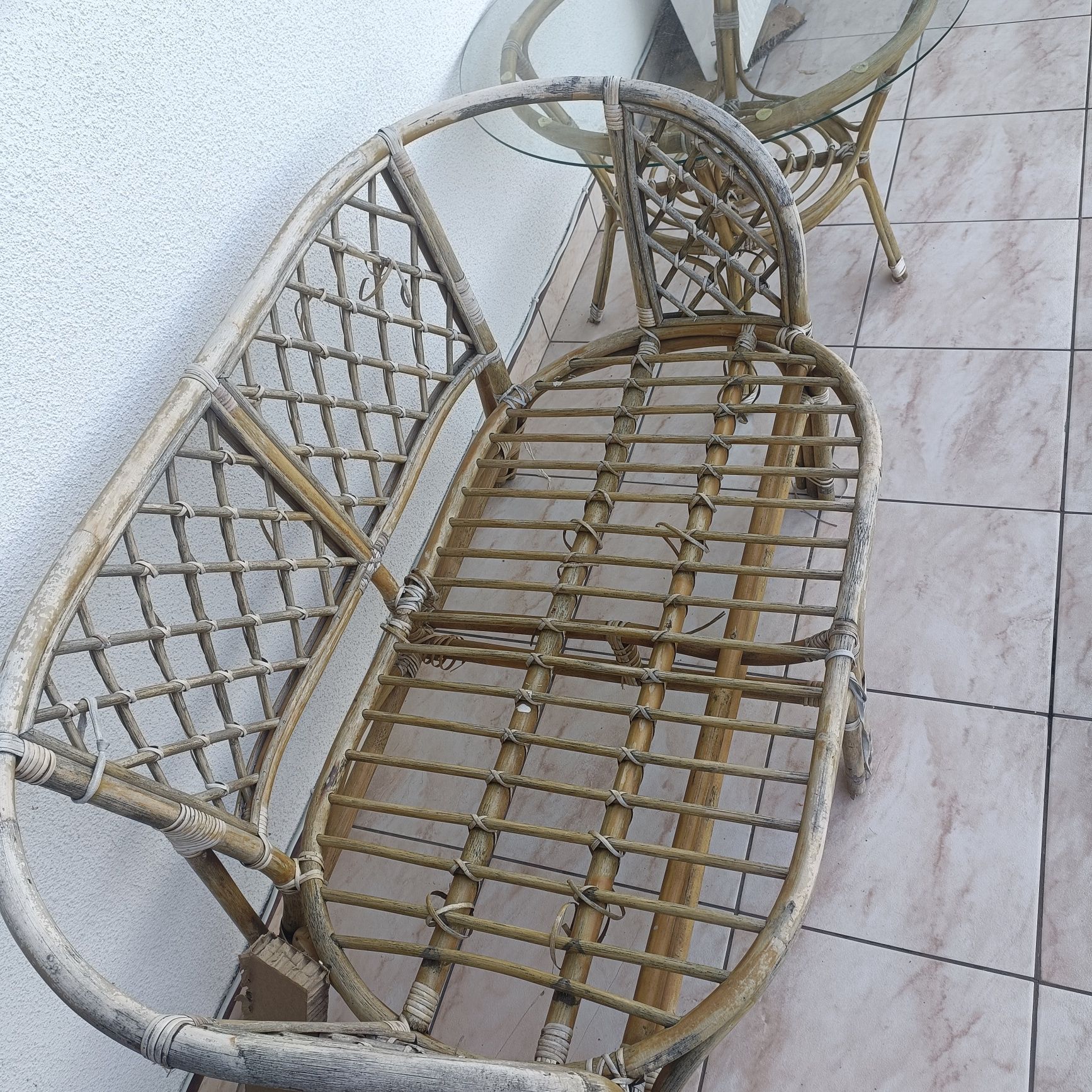 Sprzedam zestaw mebli balkonowych rattanowych