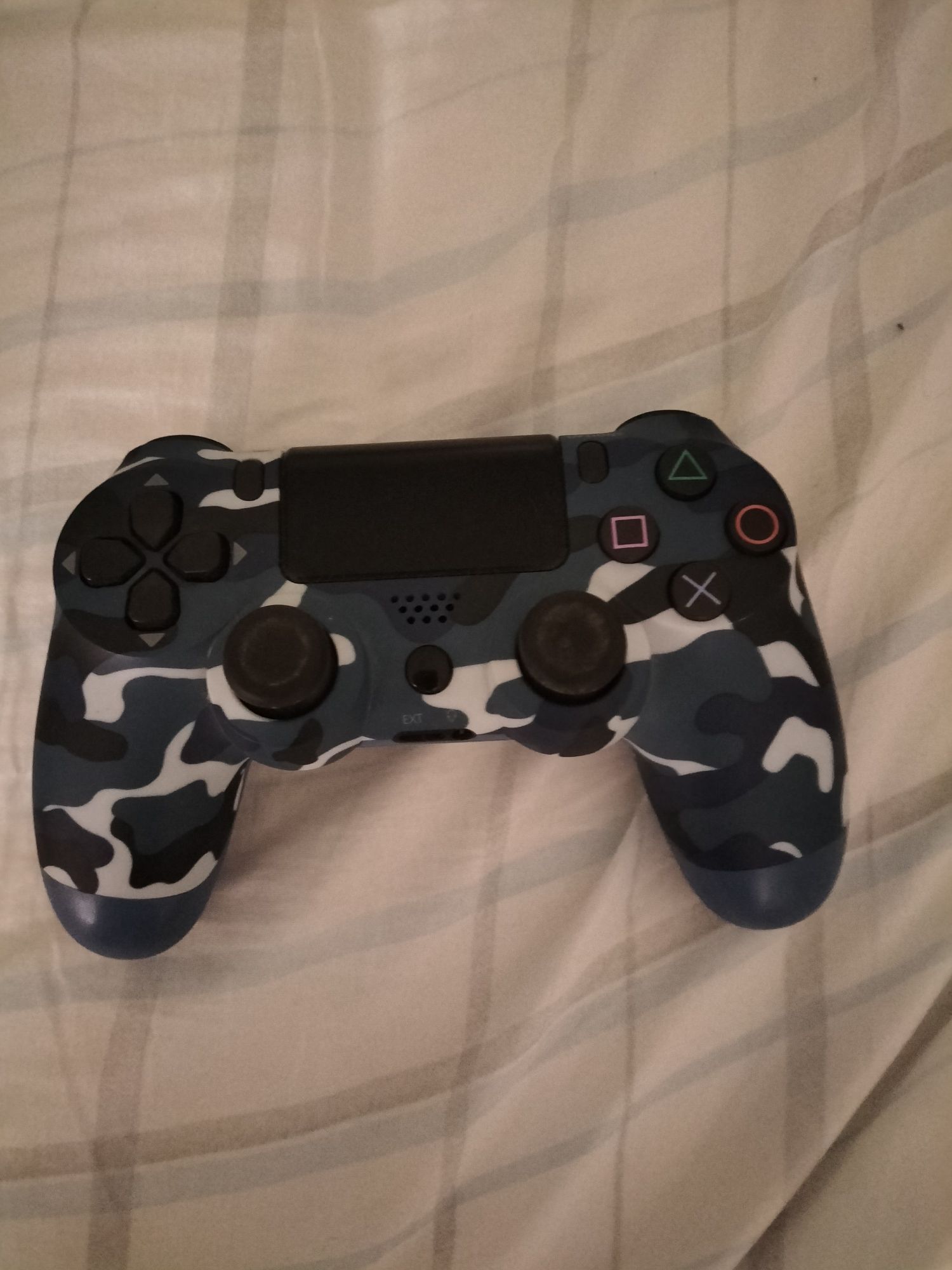 Comando PS4 Camuflado Azul (Compatível)