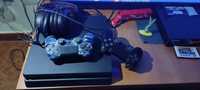 PS4 com 2 comandos 1 fone GTA 5 e FIFA 22