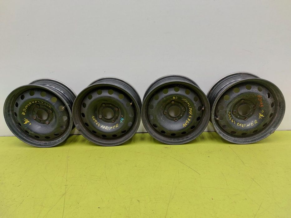 FELGI STALOWE 4X PEUGEOT PARTNER 206 CITROEN C2 C3 XSARA BERLINGO 5,5 J 14