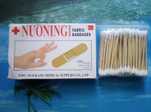 Пластырь Nuoning бактерицидный 50 - 100 шт. Ушные палочки деревянные