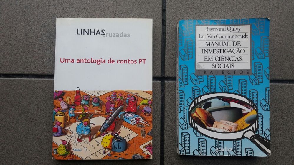 Lote de livros recentes.