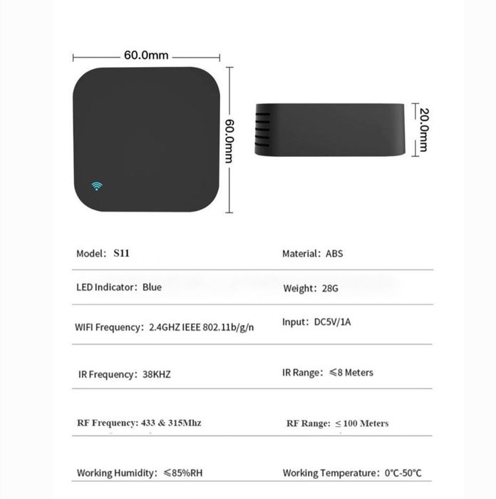 Controle remoto all in one TUYA