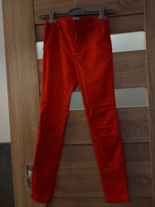 Czerwone spodnie Wólczanka- Lambert. XXS/32, bawełna