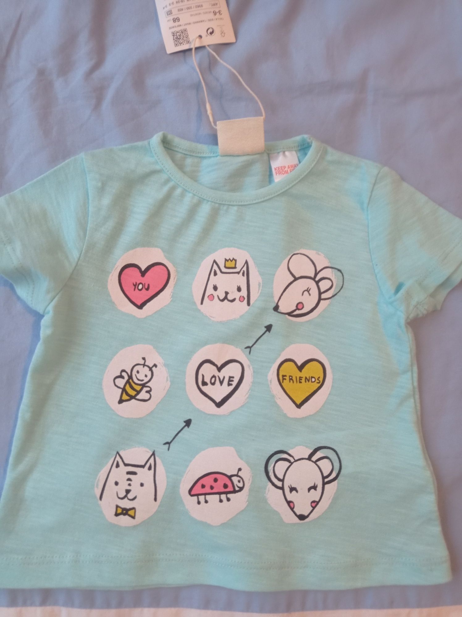 T-shirt Zara baby rozmiar 68 cm
