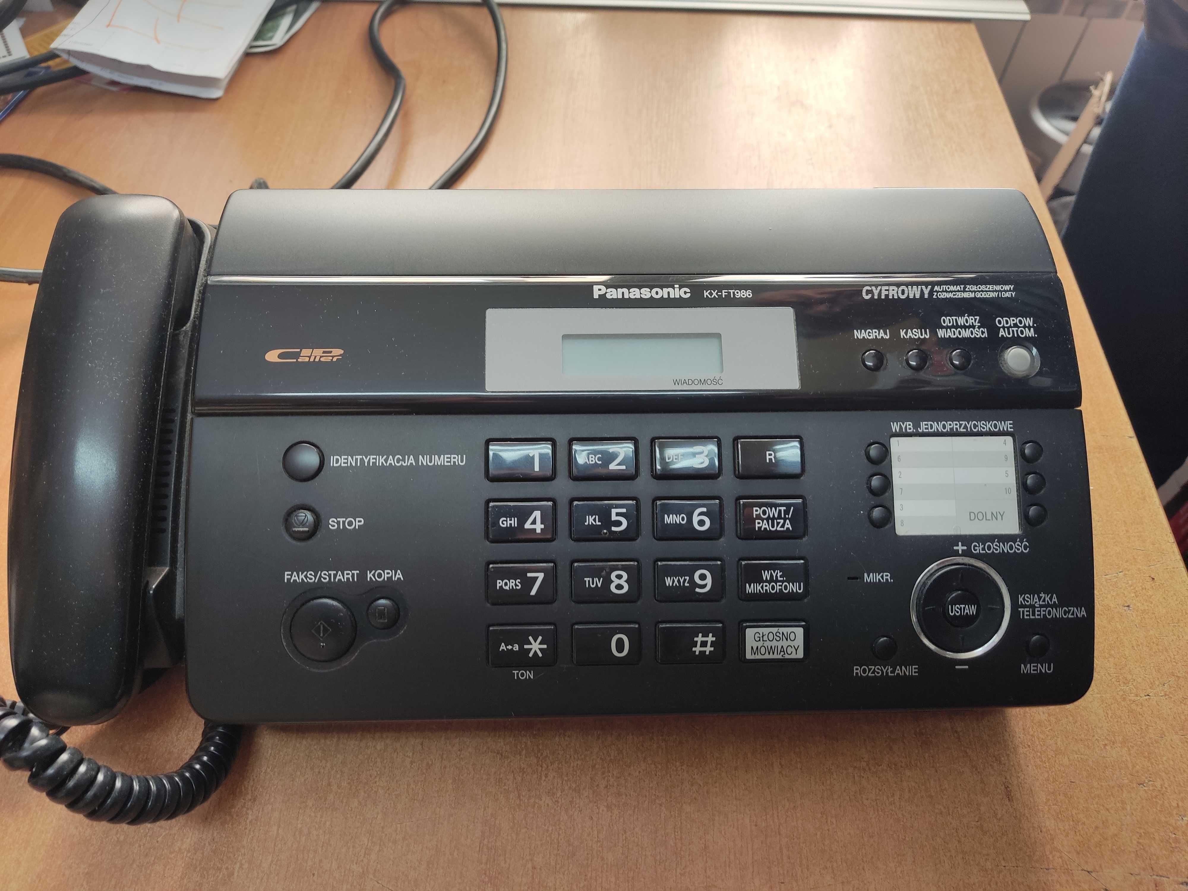 Telefaks/Faks Panasonic KX-FT986PD używany sprawny