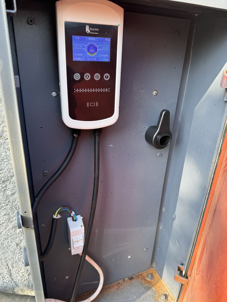 Feyree 11kw 50A 5м Tesla зарядний пристрій для електромобіля