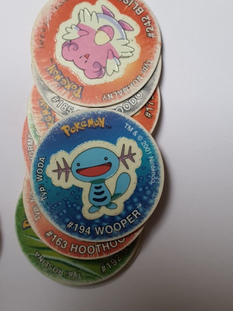 Pokemon tazo tazos 2000r kolekcja