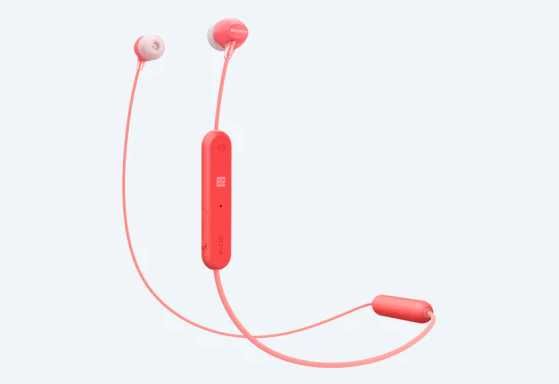 SONY WI-C300 * Douszne słuchawki bezprzewodowe BT NFC pilot mikrofon