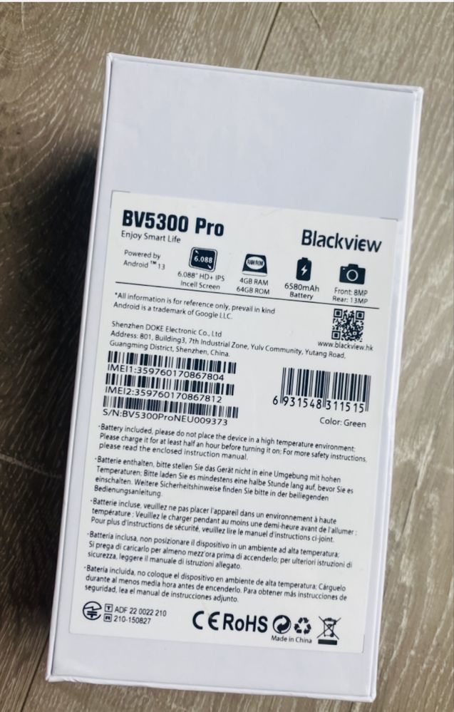 Смартфон  Blackview BV 5300 Pro 4/64 та BV4800 2/32 Gb