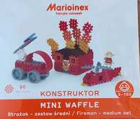 Nowe klocki mini wafle Marioinex Konstruktor zestaw średni Strażak