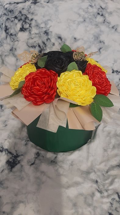 Букеты с атласной ленты!