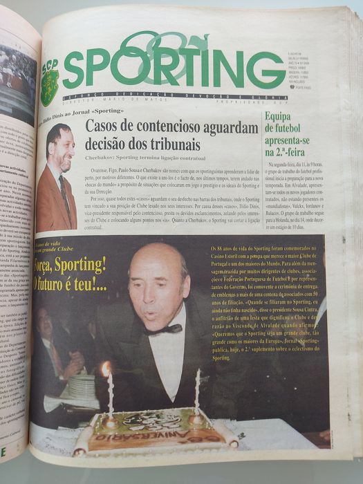 Jornal Sporting 1981,1982,1983,1985,1986,1988,1989,1990 a 1994
