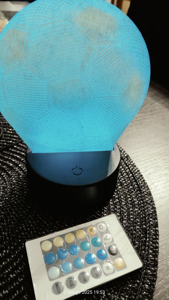 Lampka 3d piłka nożna
