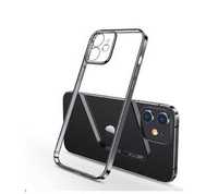 Чохол для айфону 12 pro new luxury silicone transparent case.