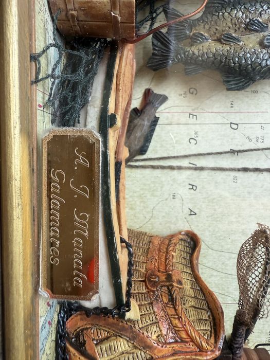 Quadro 3d pesca