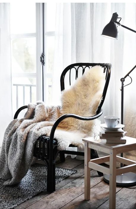 Pele de ovelha, branco-bege, 85 cm