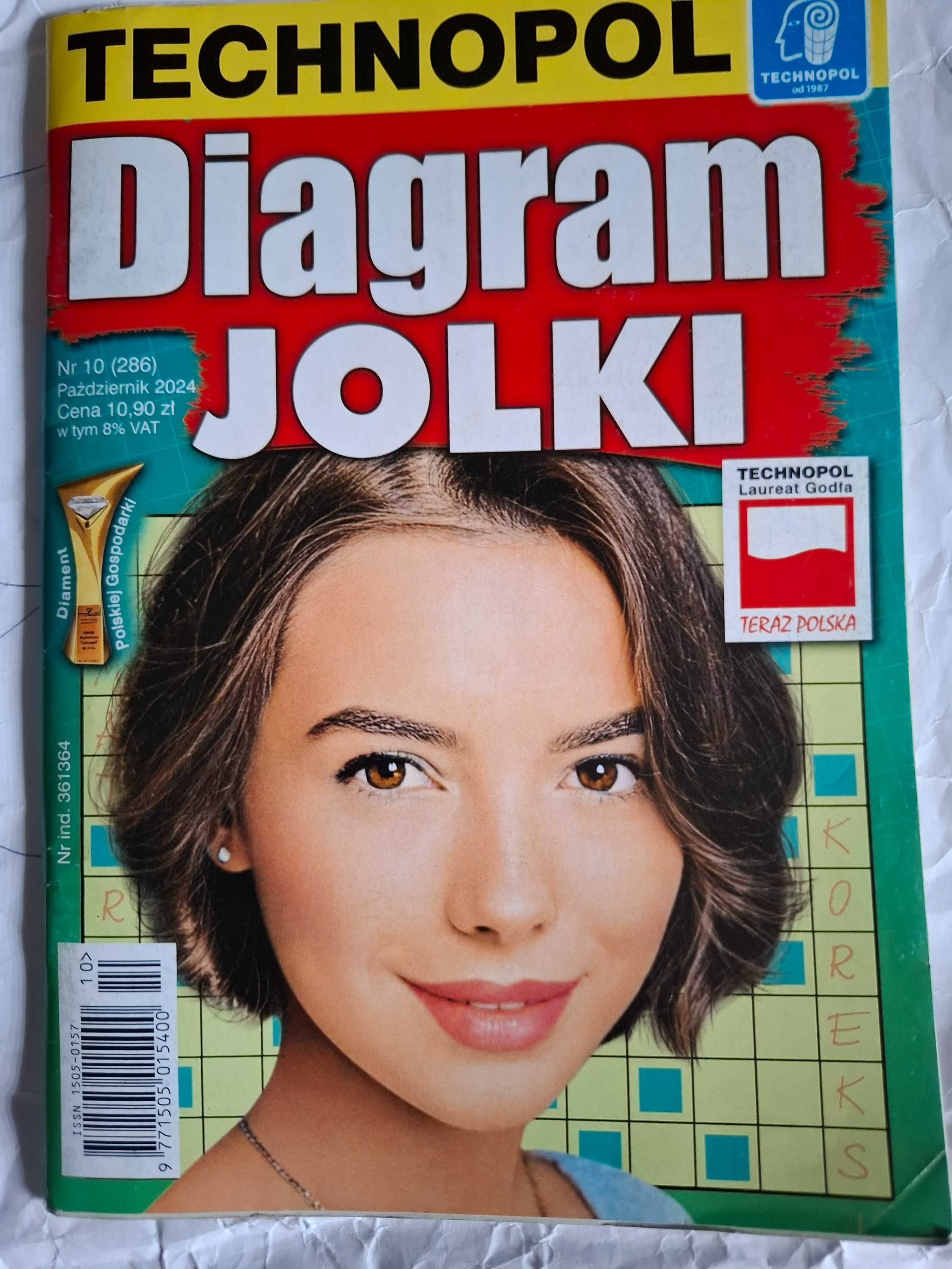 Diagram Jolki Technopol Nr 10/2024 Krzyżówki Łamigłówki Diagramy
