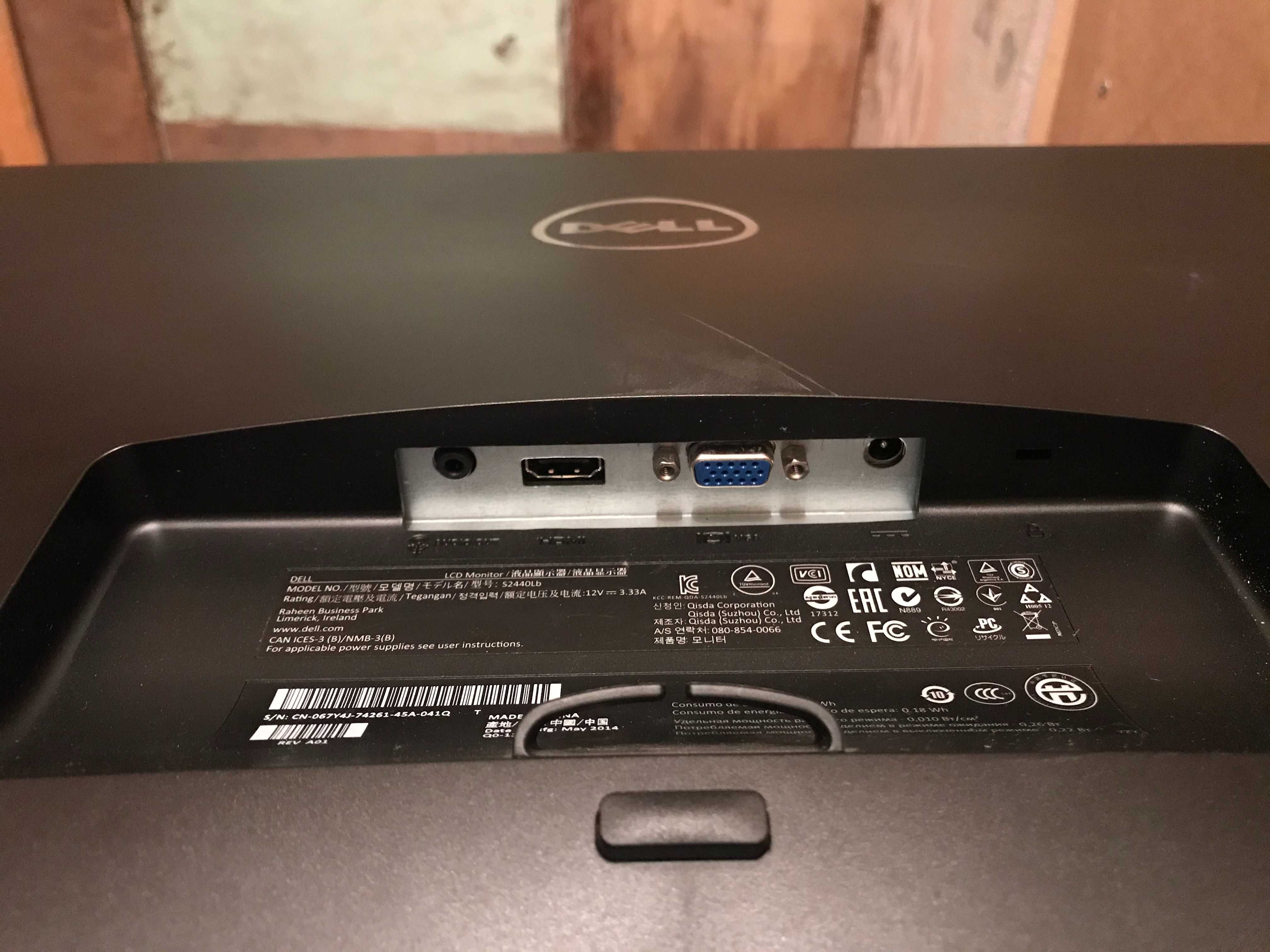 Монітор DELL S2440Lb Діагональ 24" із Данія  Акцiя