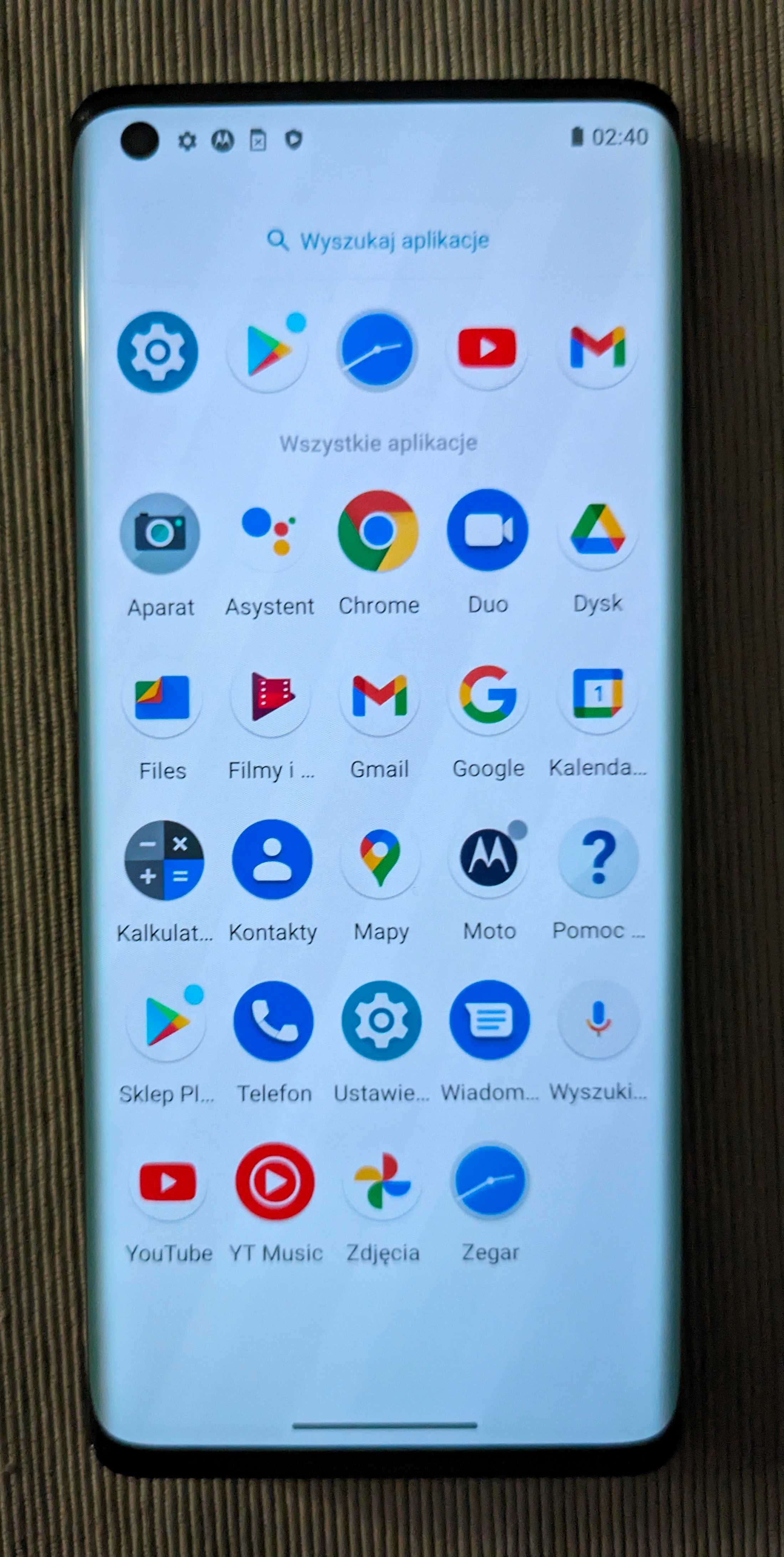 Motorola Edge pełen zestaw