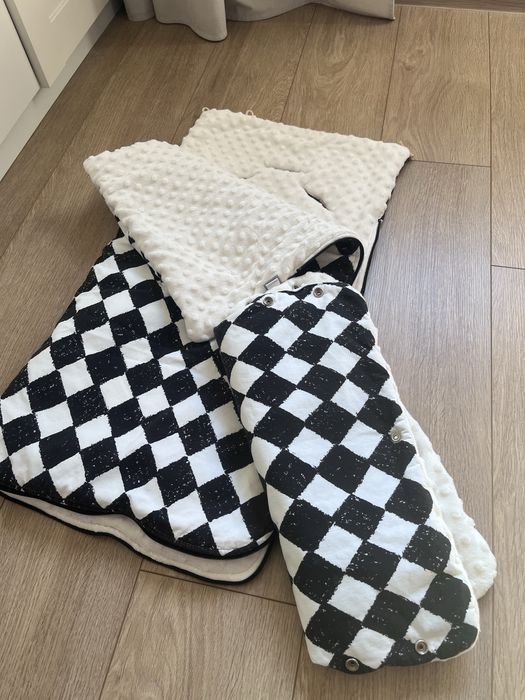 Śpiworek z mufkami firmy Makaszka