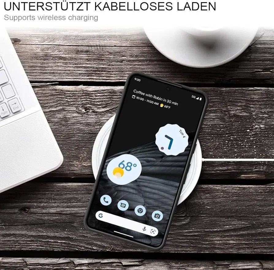 Etui Google Pixel 7A czarne, matowe, od HSP, slim, soft