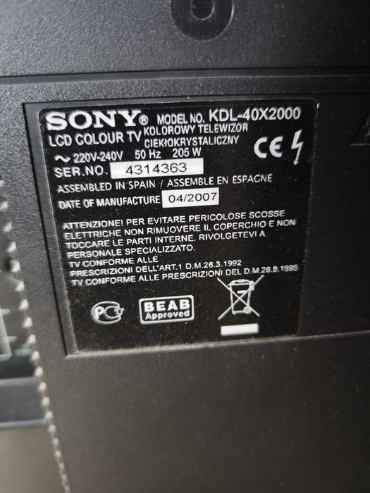 Telewizor SONY 40 cali, stan bdb