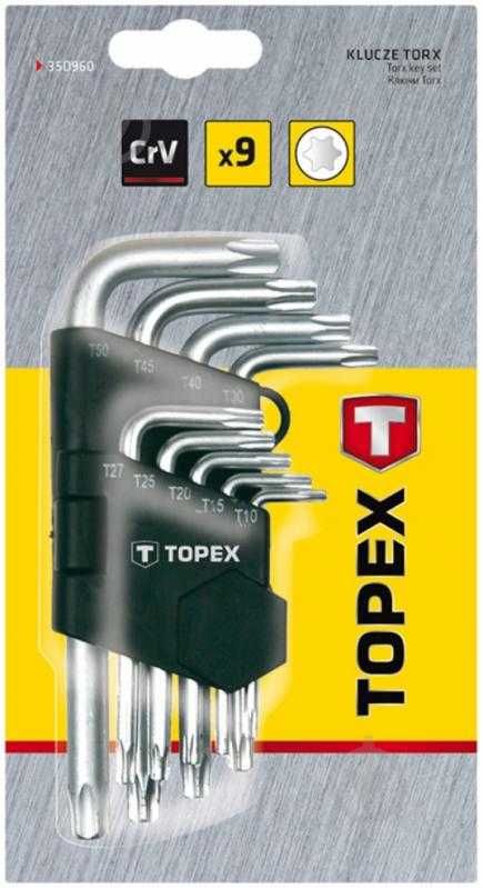 Ключі Torx TOPEX 35D960 набір9шт від 100шт. опт
