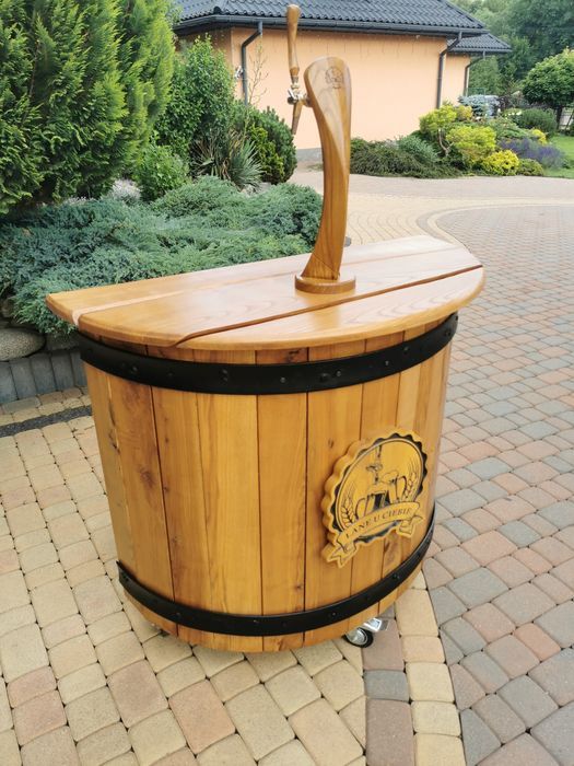 Mobilny rollbar piwo z kija nalewak do piwa bar drewniany komplet