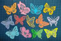 12 motyli a4 dekoracje wiosenne