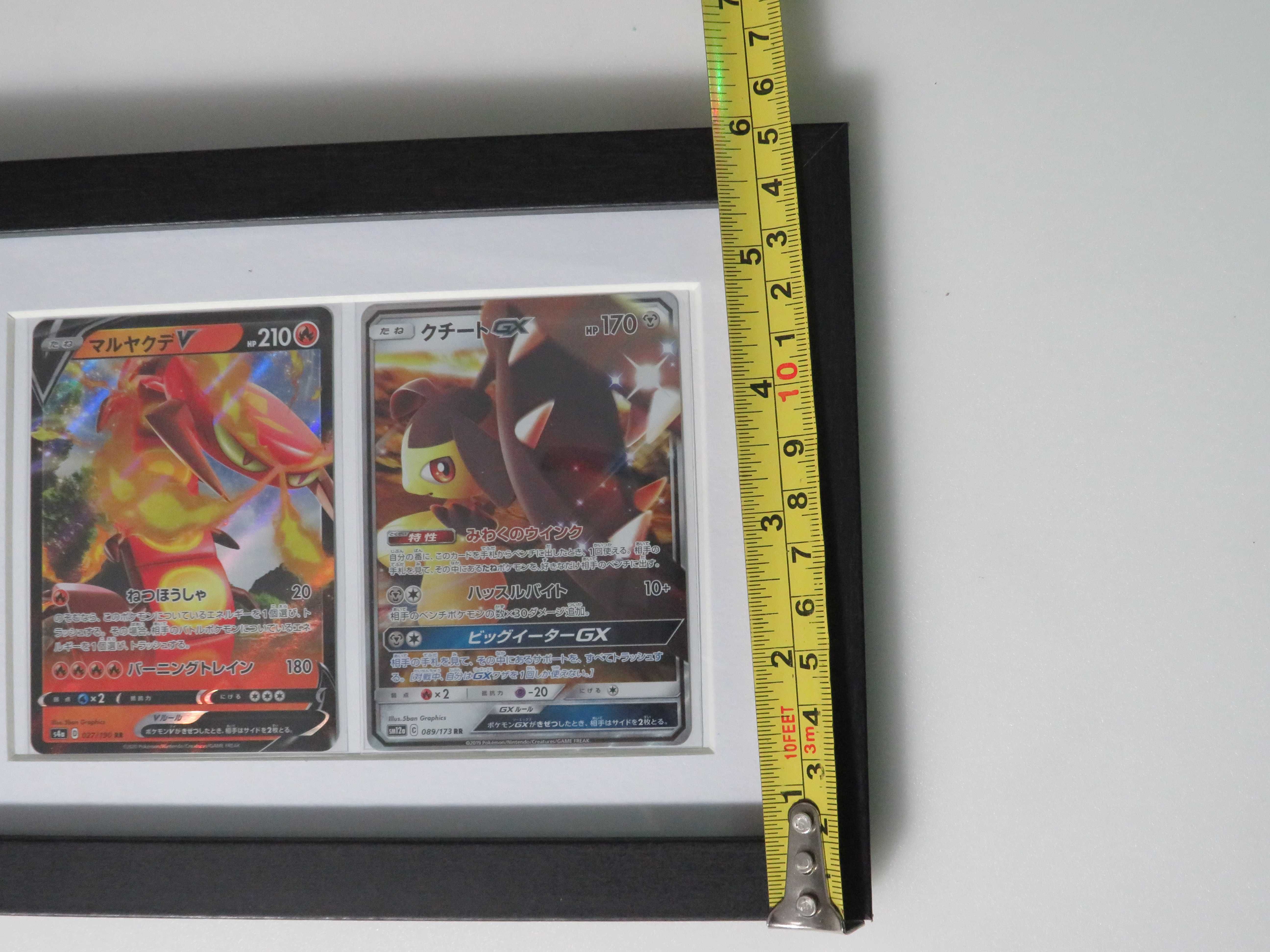 Quadros personalizados com cartas Oficiais Pokemon ULTRA RARAS GX e V