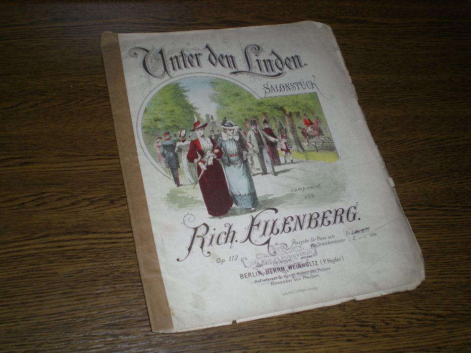 Unter den Linden , Salonstuck - nuty Richard Eilenberg , Op. 112