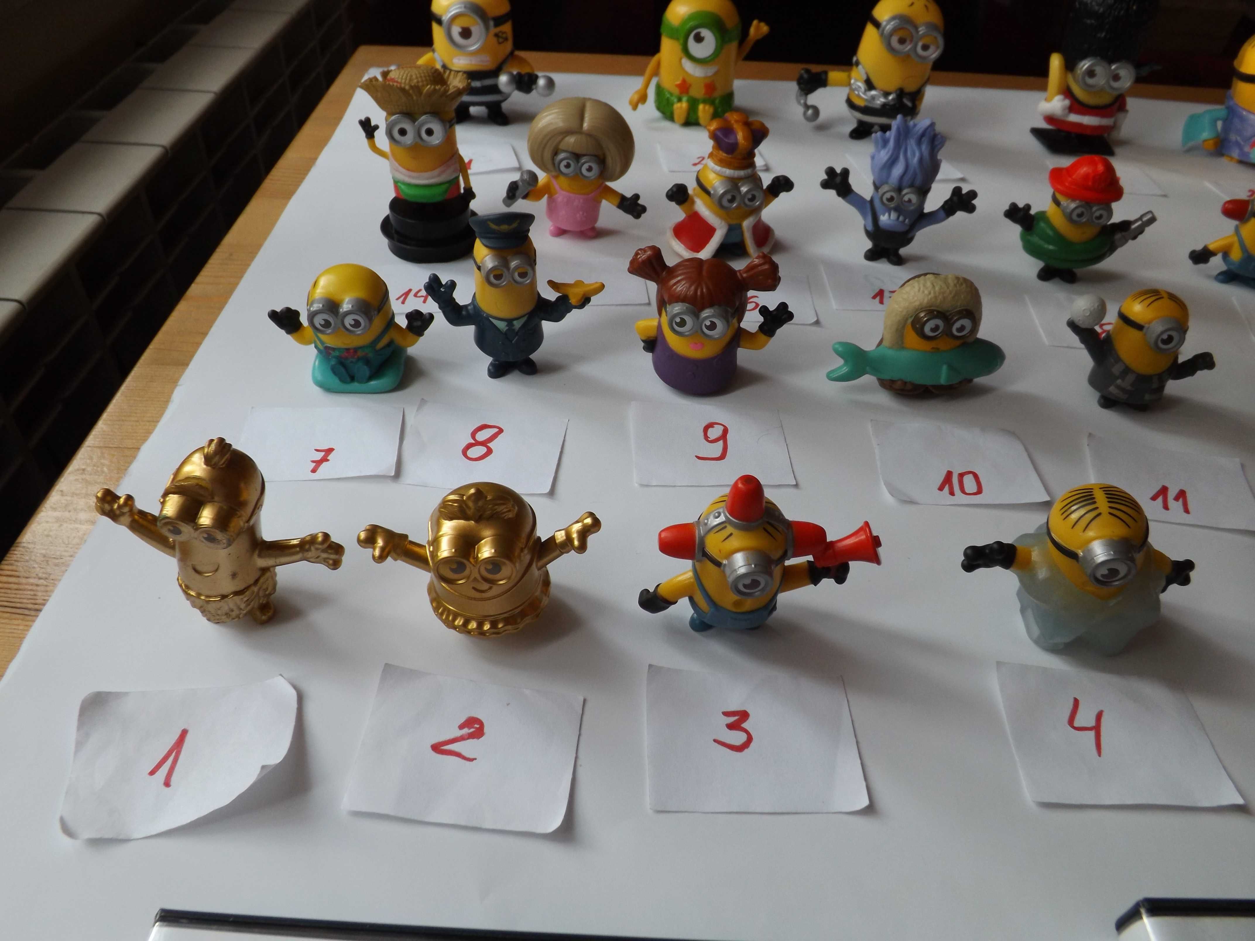 Minionki, dvd, figurki, kolekcja , plan lekcji