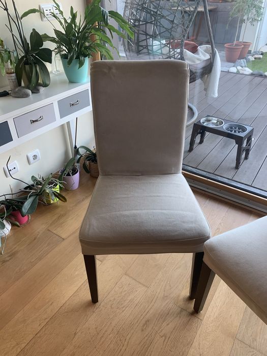 Cadeiras ikea | usadas | bege