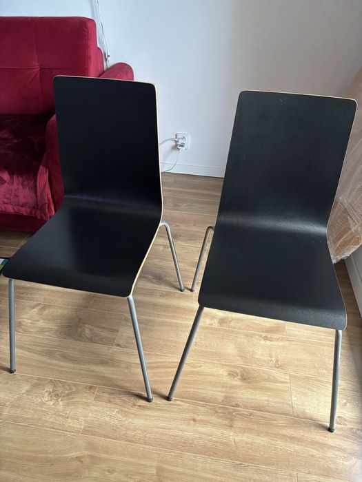 Czarne krzesła IKEA Martin. Drewniano-stalowe. Prawdziwa OKazJA!!!