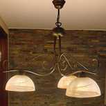 Lampa brązowa wisząca
