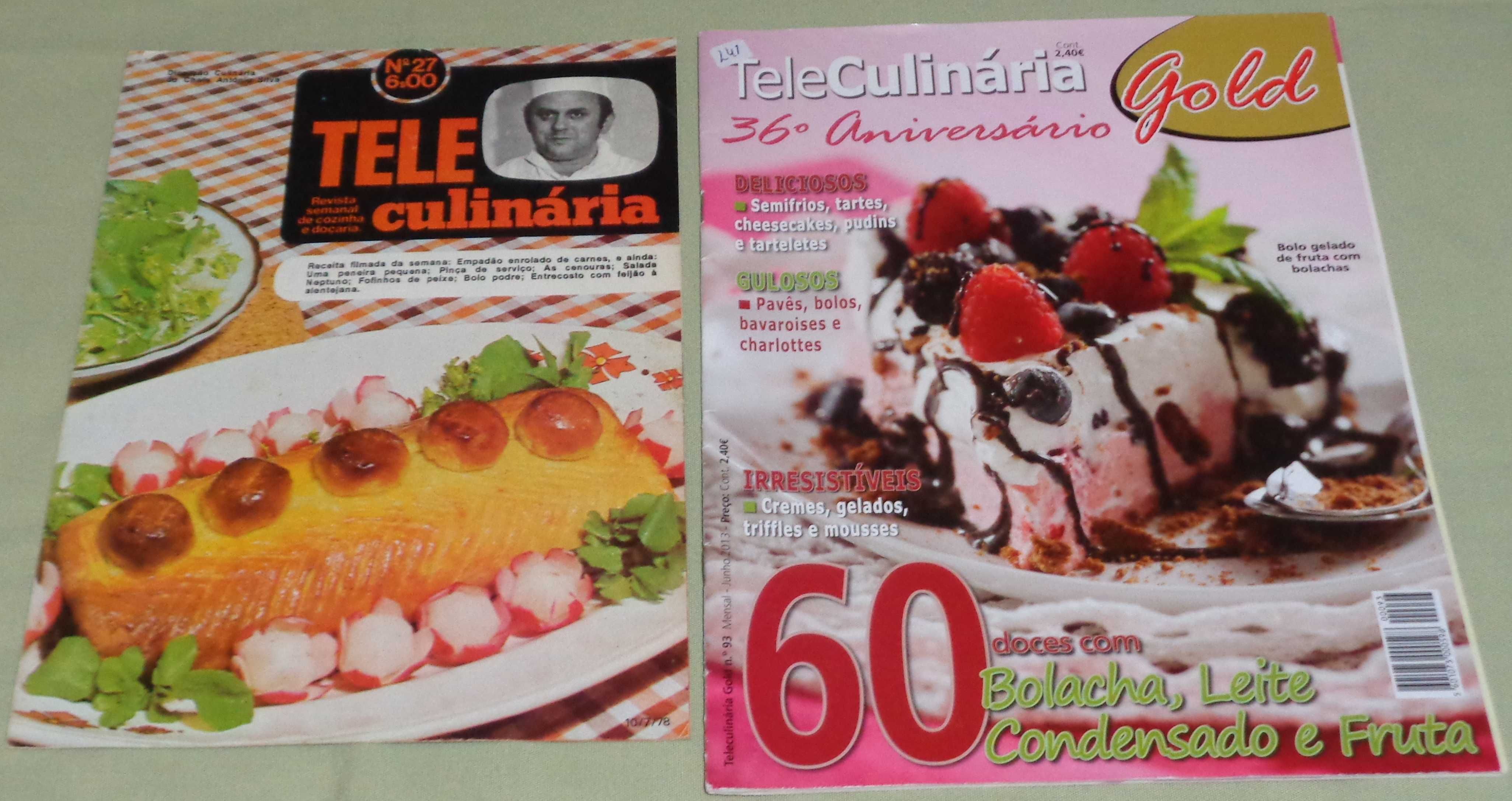 Conjunto de 12 revistas Teleculinária (11 normais e 1 especial)