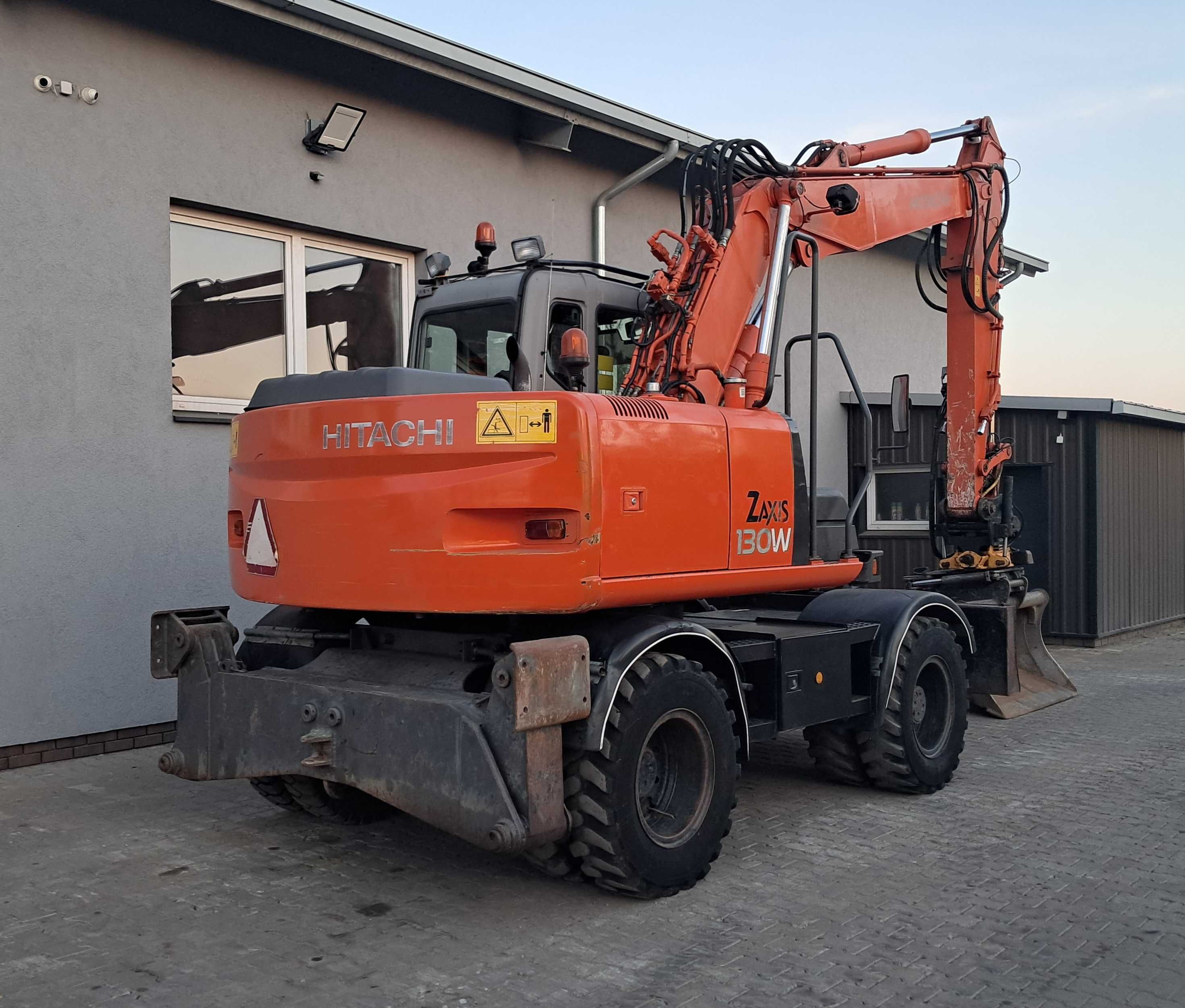 HITACHI ZX130W ORYGINAŁ Rototilt Engcon Szczypce Lemiesz + Podpory GPS