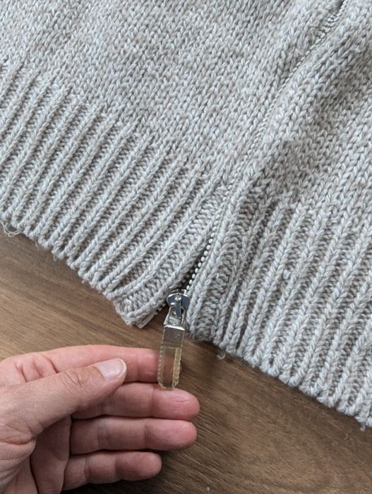 Męski rozpinany sweter