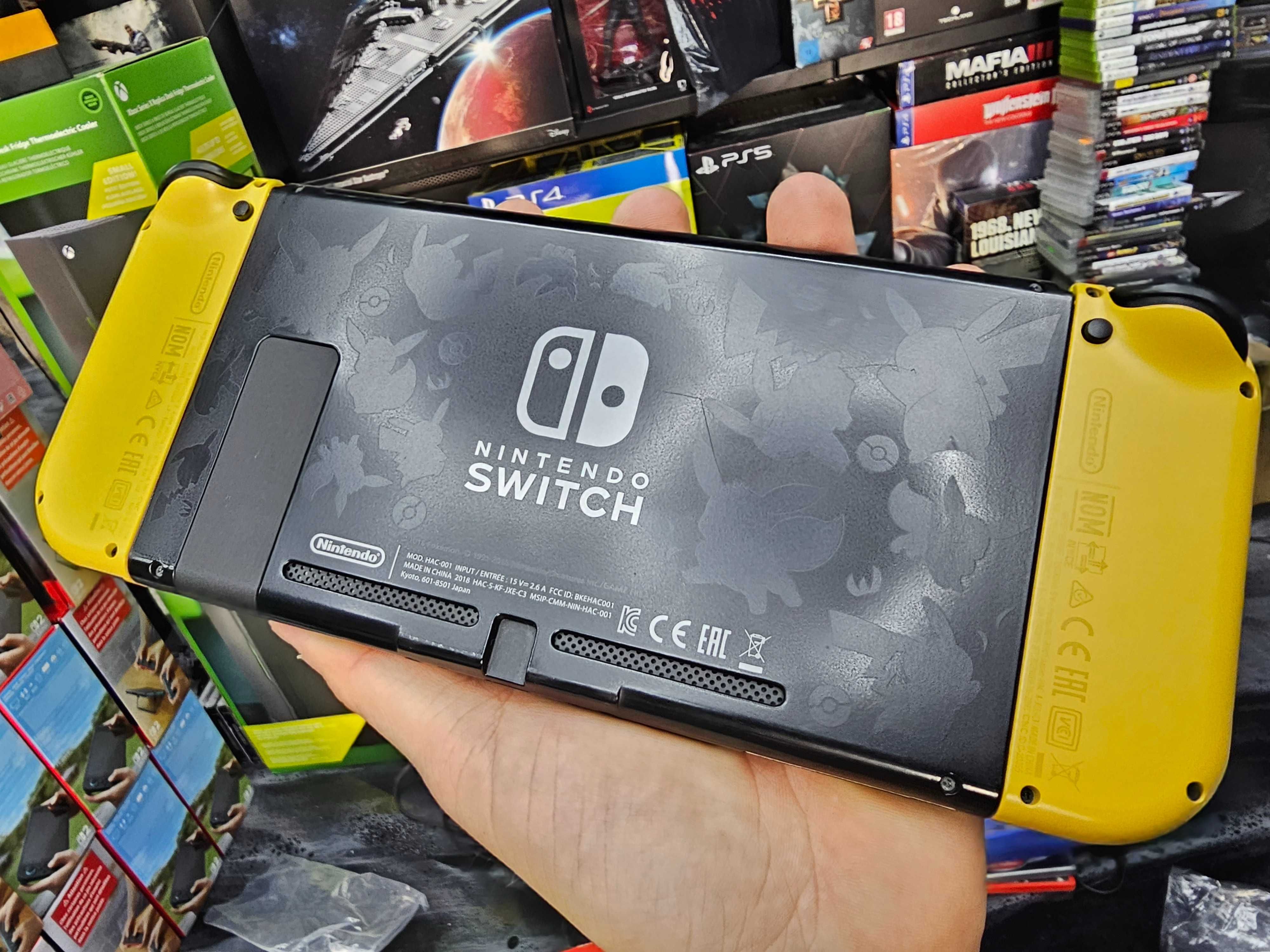 Limitowana Konsola Nintendo Switch Pikachu & Eevee Edition 2 pokrowce