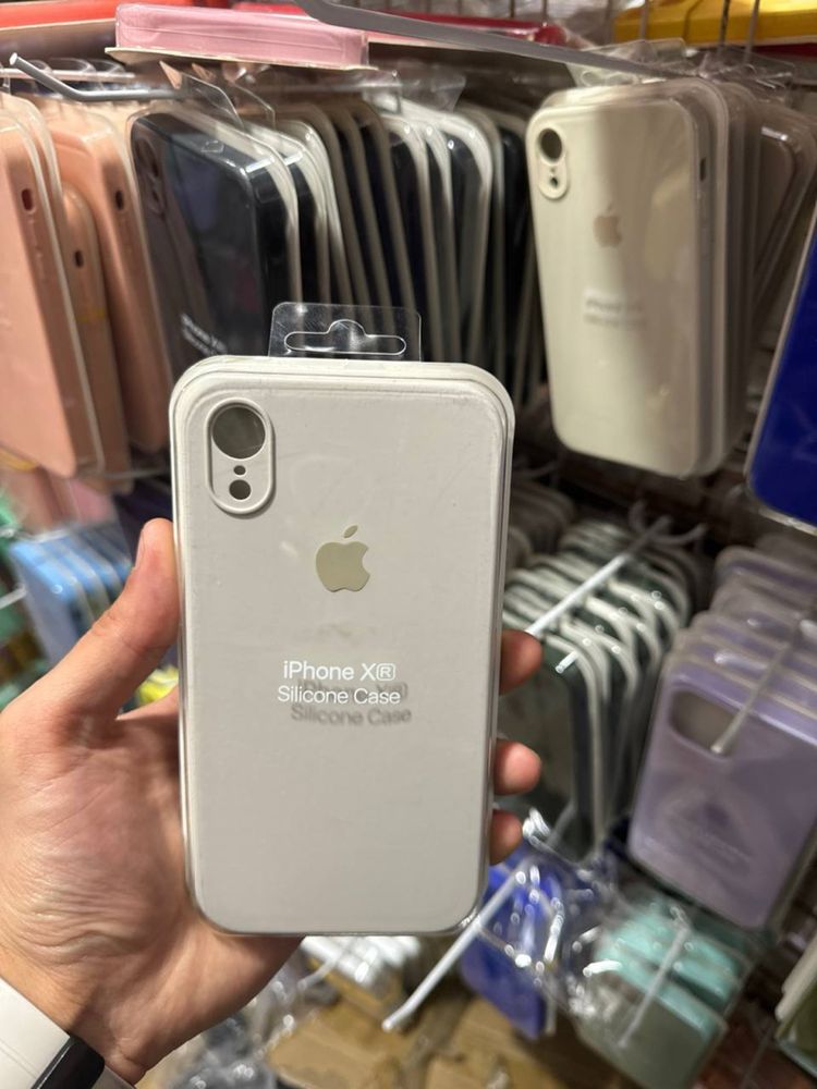 Чехол с квадратными бортиками на айфон XR iphone