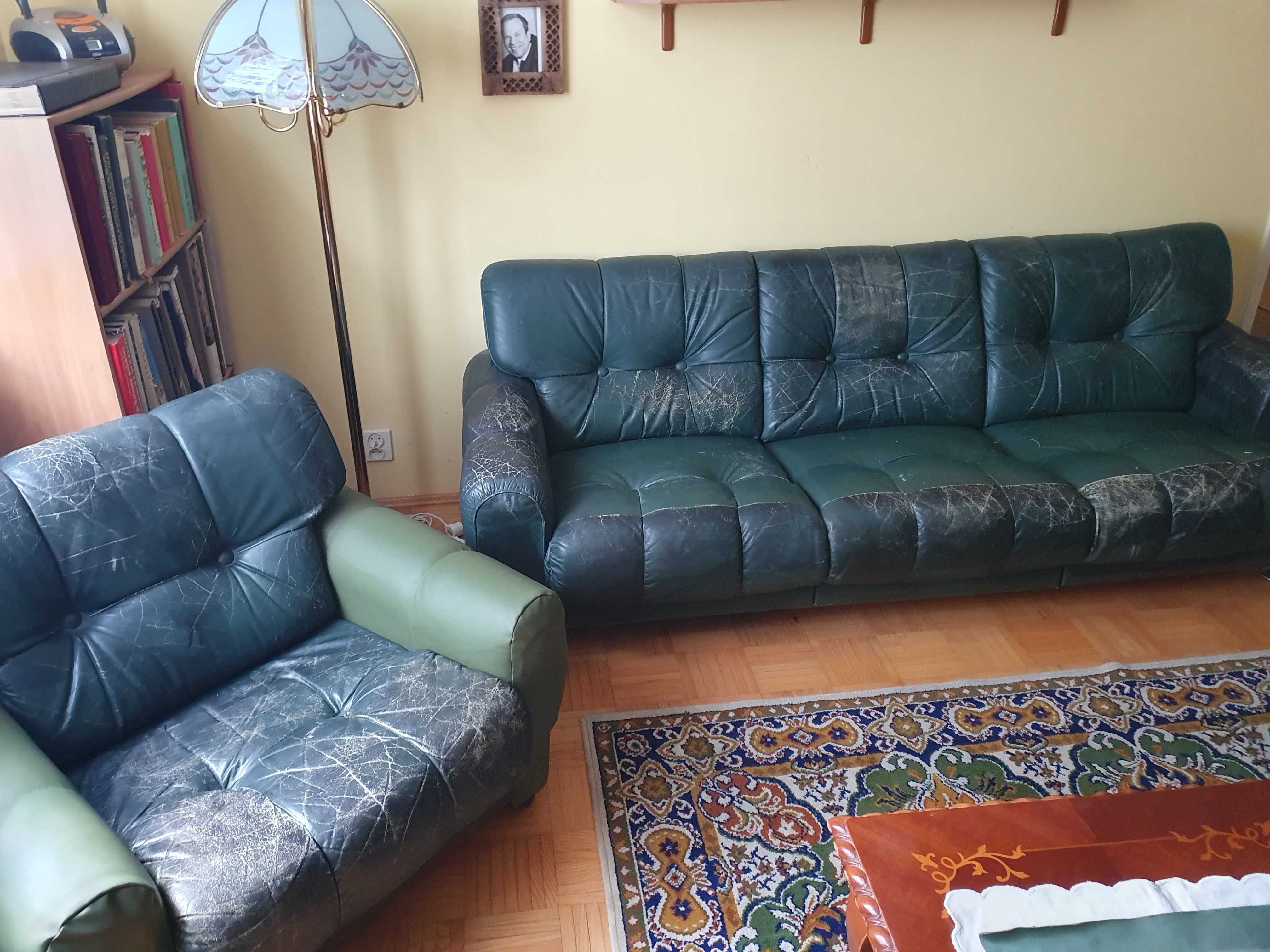 Oddam za darmo, meble skórzane