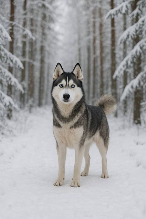 Кобель хаски ищет девочку