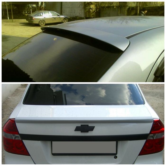 Лип спойлер Chevrolet Aveo T250 козырёк на стекло Шевроле Авео 3 Т250