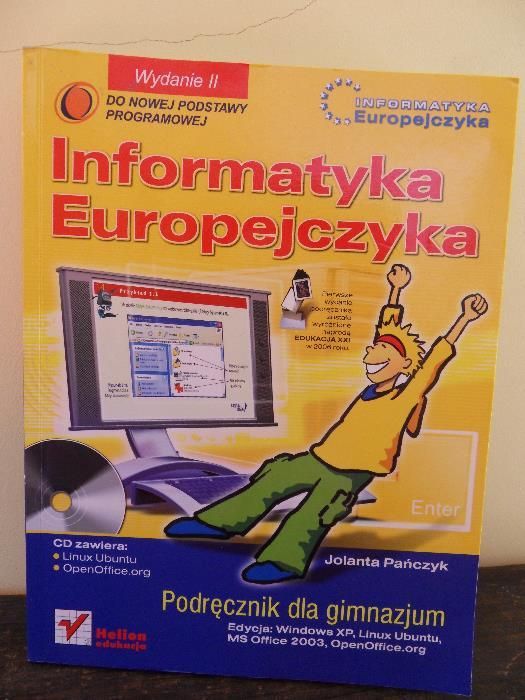 Informatyka Europejczyka+CD-ROM, Wydanie II, Podr. dla gimn, HELION